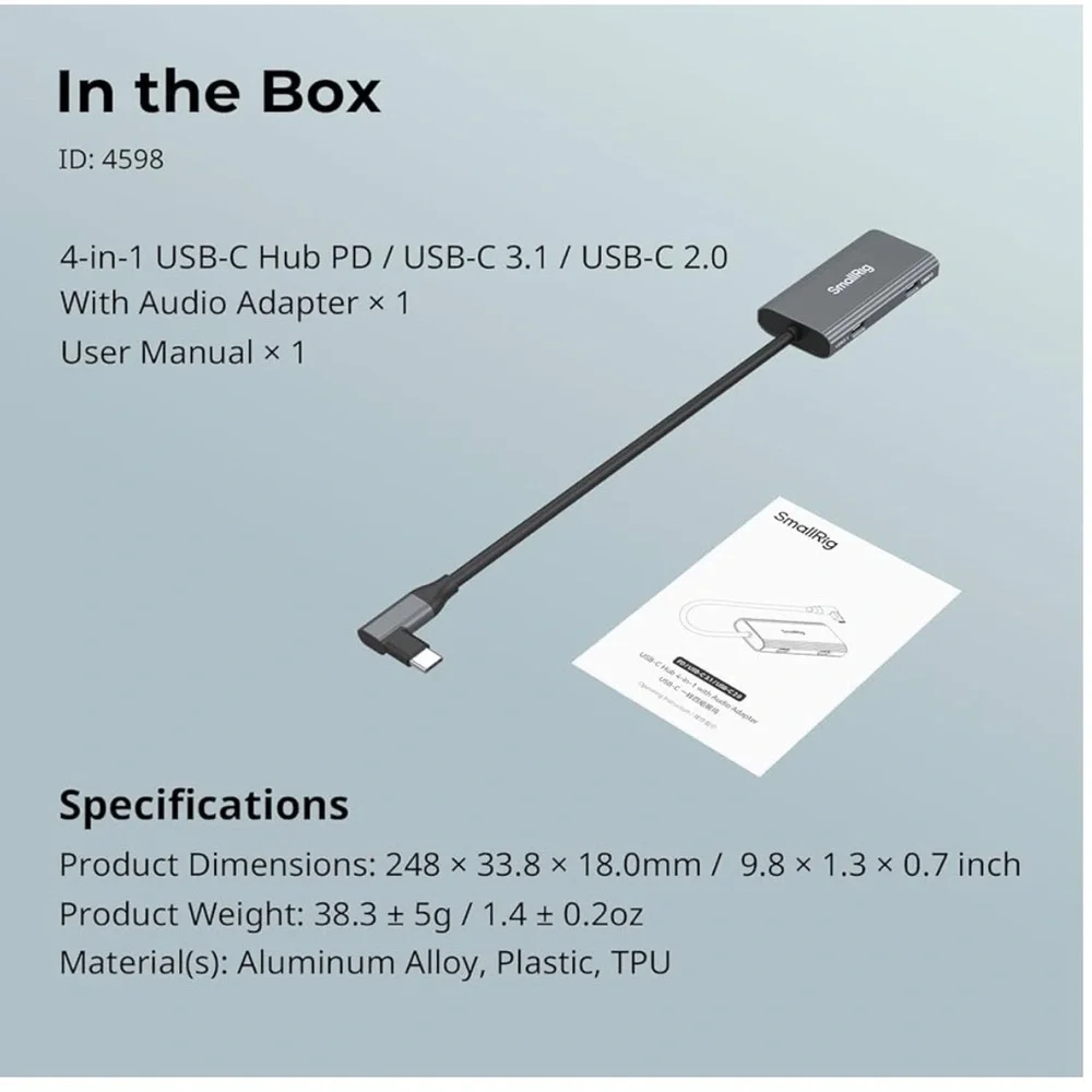 SmallRig Gray USB Adapter